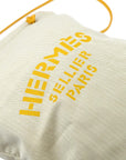 Hermes Beige Yellow Toile Chevrons Aline GM Shoulder Bag