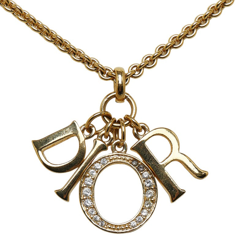 Dior Logo Charm Necklaces G   Dior