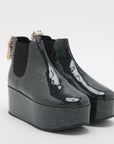 Loewe Vinyl Side Goar Shoes 36  Black  Lame