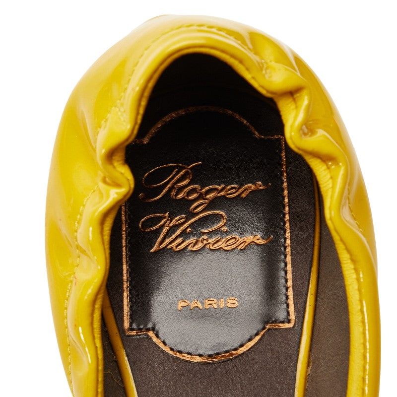 Roger Viviere Size 35 Yellow Emmeline