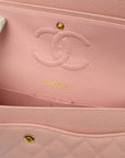 Chanel Pink Caviar Medium Classic Double Flap Shoulder Bag