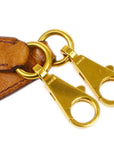 HERMES * Kelly bag strap & padlock set Brown Ostrich