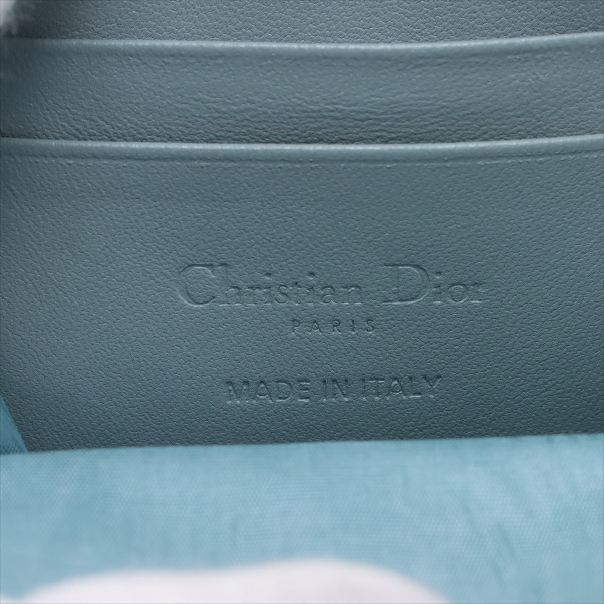 Christian Dior Canaridge Fountain Her Leather 2WAY Shoulder Bag Blue