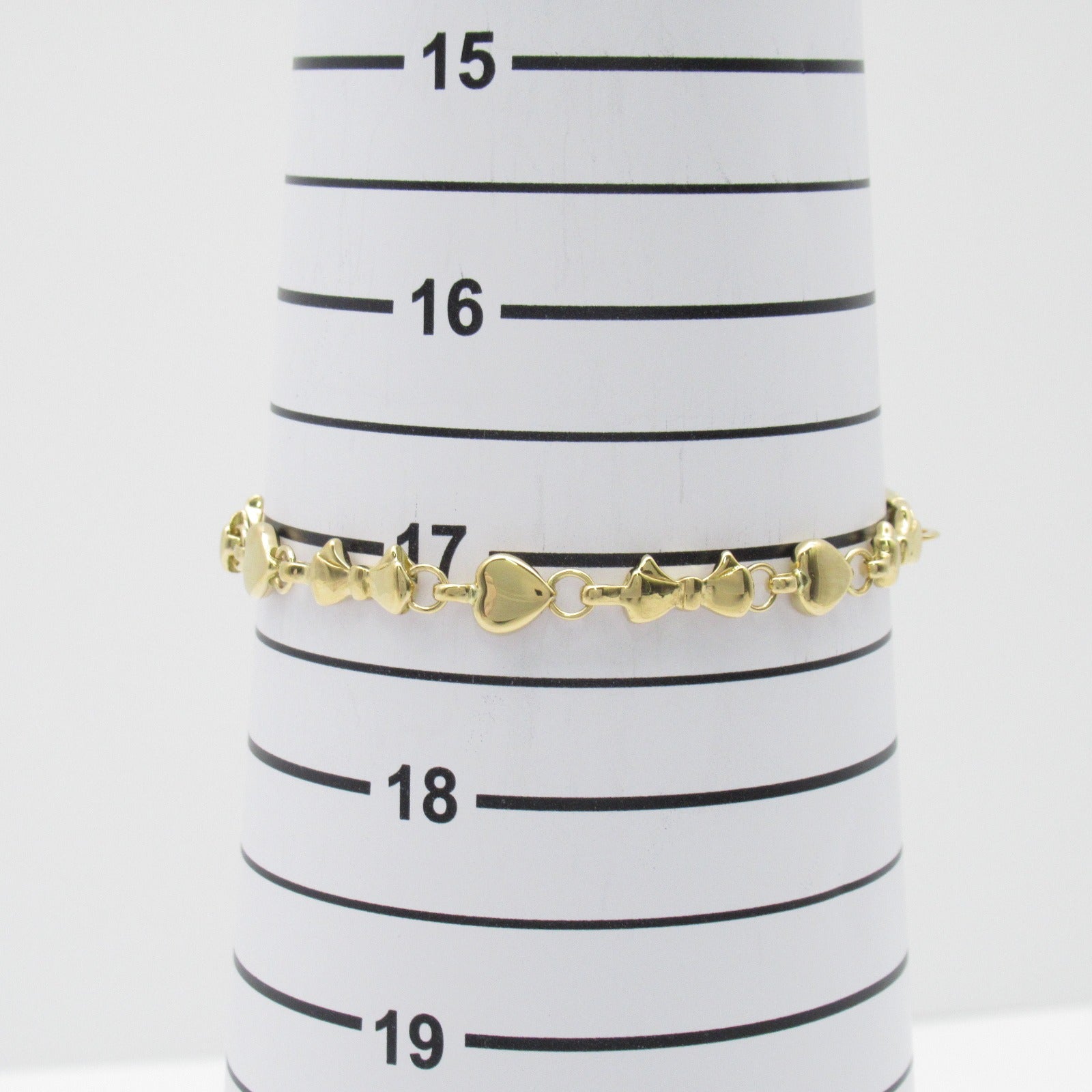 Tiffany &amp; Co Heart Ribbon Bracelet Accessories K18 (Yellow G)  Gold