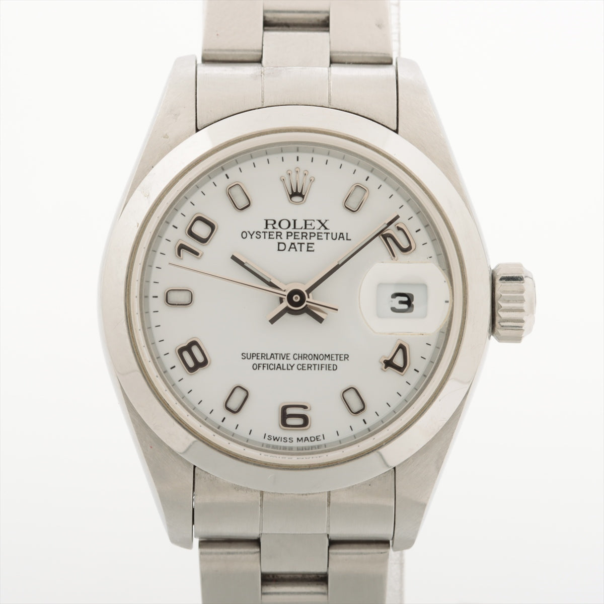 Rolex Oyster Perpetual Date 79160 SS AT White