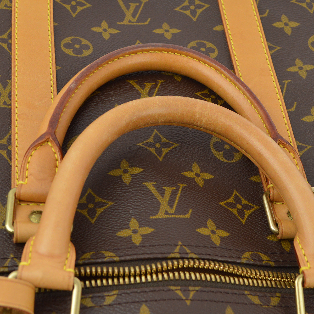 Louis Vuitton Monogram Keepall 55 Travel Duffle Handbag M41424