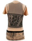Christian Dior Summer 2006 trompe l'oeil-print cotton T-shirt 