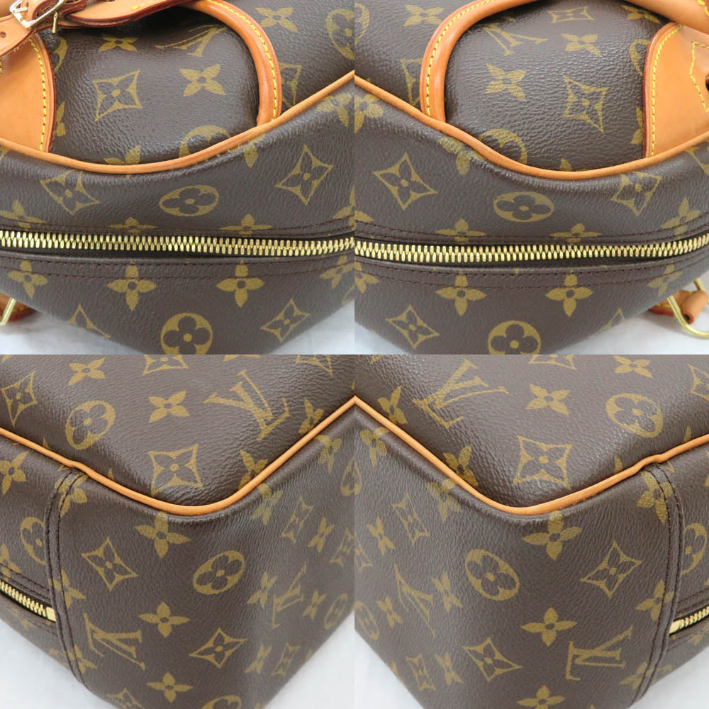 Louis Vuitton M47270 Monogram Handbag Bowling Vanity Brown Leather Monogram Canvas