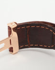 Cartier Pasha W3007751 YG  leather AT silver sign plate leather belt colored rugged mountain cut