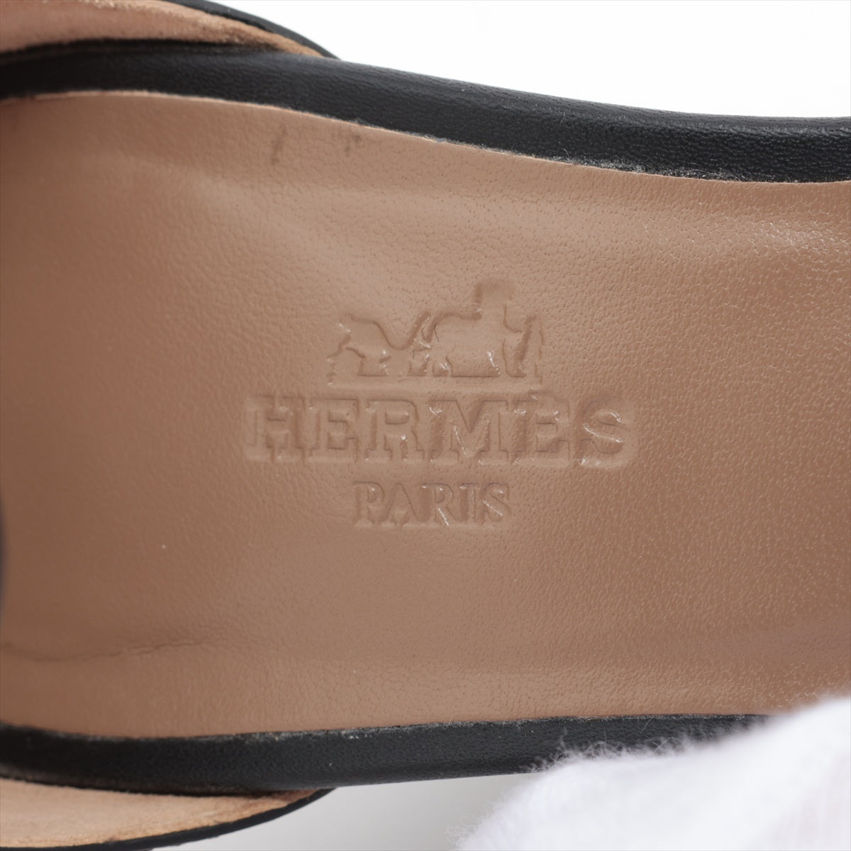 Hermes Legend Leather WizSolar Sandals 35  Black