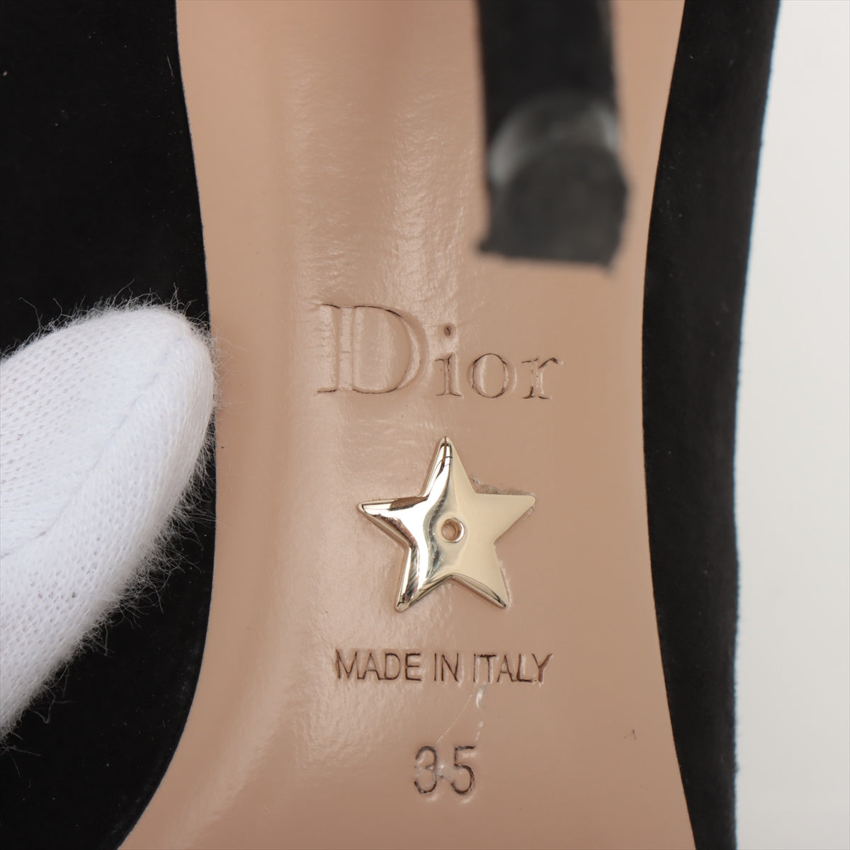 Christian Dior Suede Pumps 35 Black