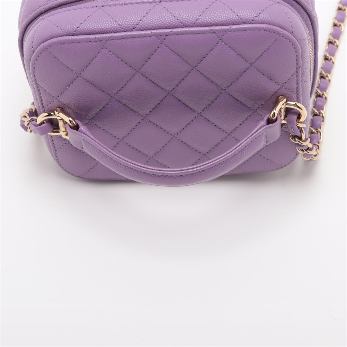 Chanel Matrasse Caviar S Vanity Bag Chain Shoulder Pearl G