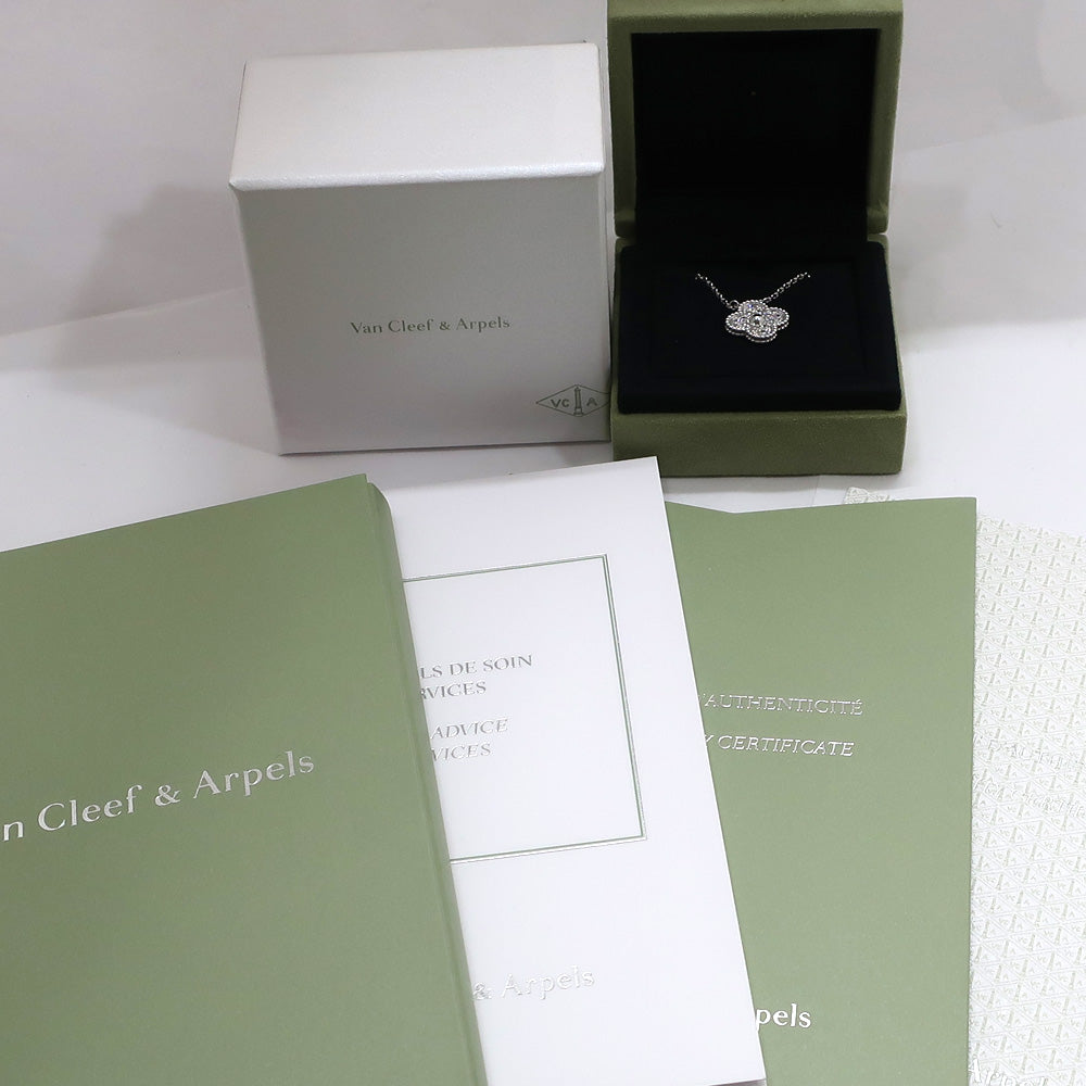 Van Cleef &amp; Arpels Van Cleef &amp; Arpels Alhambra Necklace VCAR6100 Diamond K18 White G Jewelry