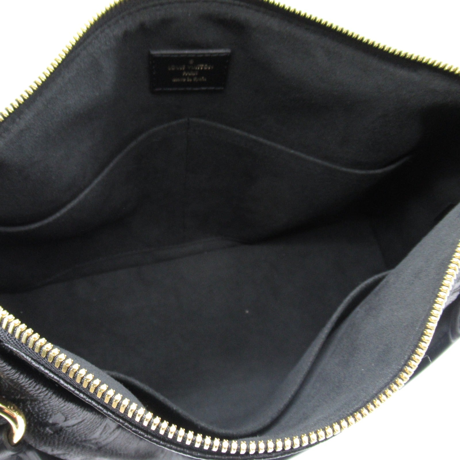 Louis Vuitton V Toot MM Shoulder Bag Leather Monogram Emplant  Black M44421