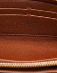 Louis Vuitton Monogram  Wallet Round  Long Wallet M42616 Brown PVC  Louis Vuitton
