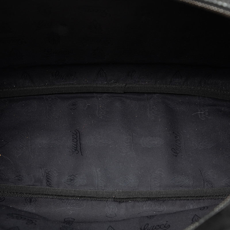 Gucci GG printed sliding shoulder bag 211107 black PVC leather ladies Gucci