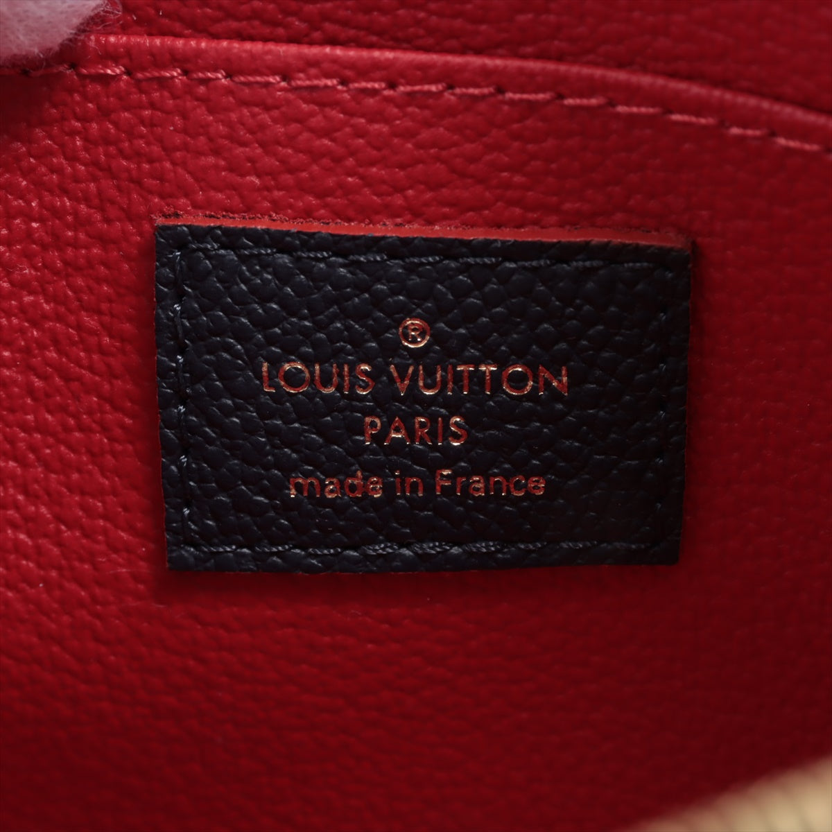 Louis Vuitton Monogram Emplant Pochette Cosmetics M69413 Marine Rouge 手包