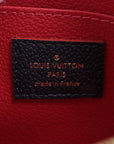 Louis Vuitton Monogram Emplant Pochette Cosmetics M69413 Marine Rouge   Pouch