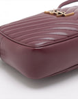 Saint Laurent  Lounge Camera Leather Shoulder Bag Bordeaux 520534