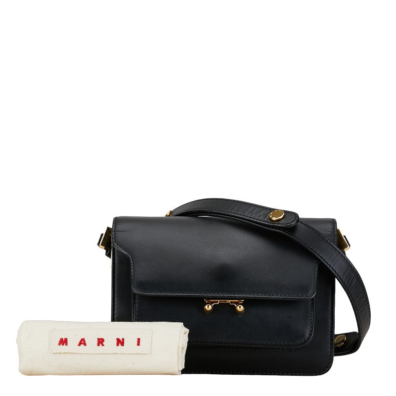 Marni suitcase sliding shoulder bag black g leather ladies marni