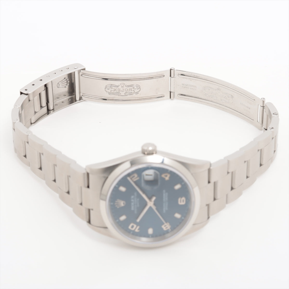 Rolex Oyster Perpetual Date 15200 SS AT Blue-ed Dial
