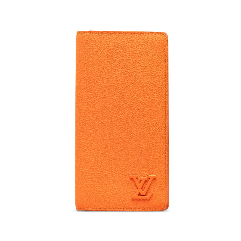 Louis Vuitton LV Aerogram Portefolio Braza Long Wallet M81153 Orange Leather   Louis Vuitton