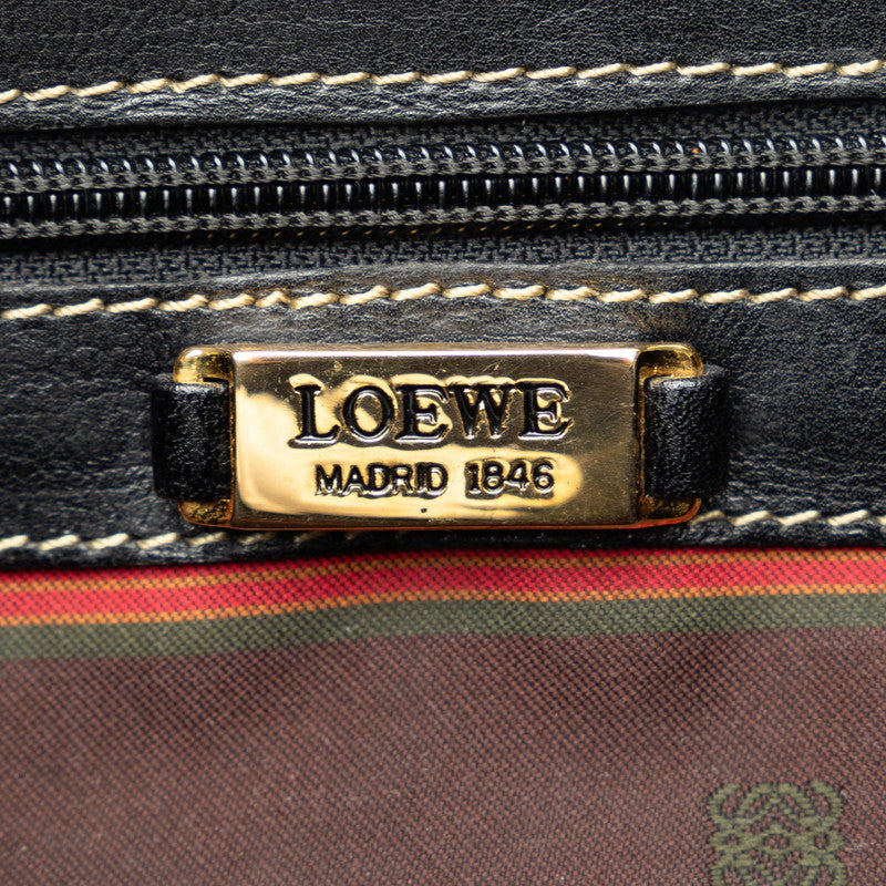 Loewe Verasquez Handbag Black Grey Leather  LOEWE Ladies Ladies Ladies Ladies
