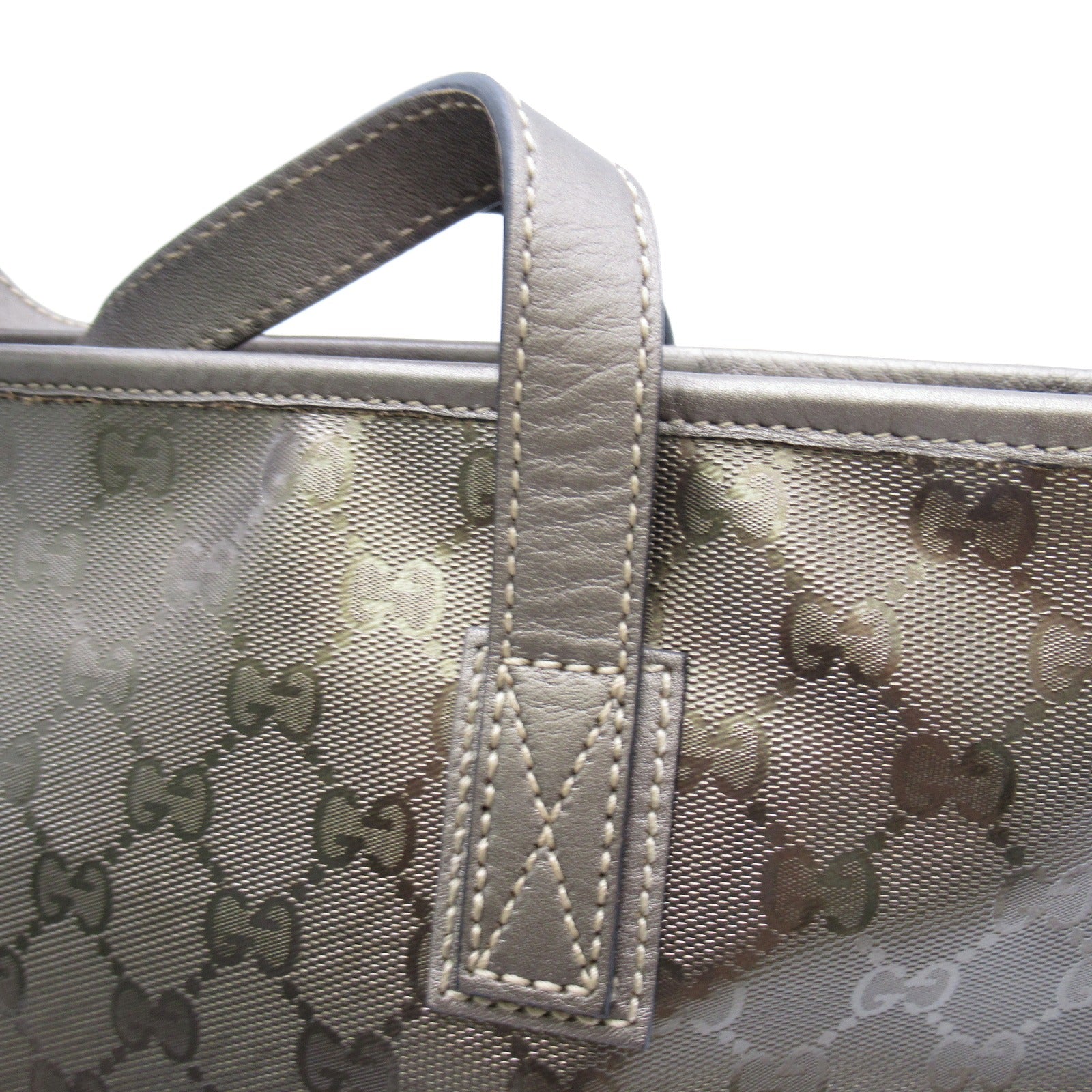 Gucci Tote Bag Tote Bag PVC Coated Linen  Karki Metal Tooth Bag 211138