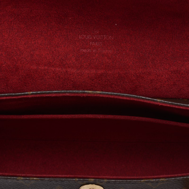 Louis Vuitton Monogram Sonatine Handbag Monograms Brown  Leather Handbag  Handbag Ladies Handbags Hybrid