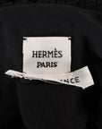Hermes Silk x Polyester One Earrings 36  Black Price Bees Decorations Dress