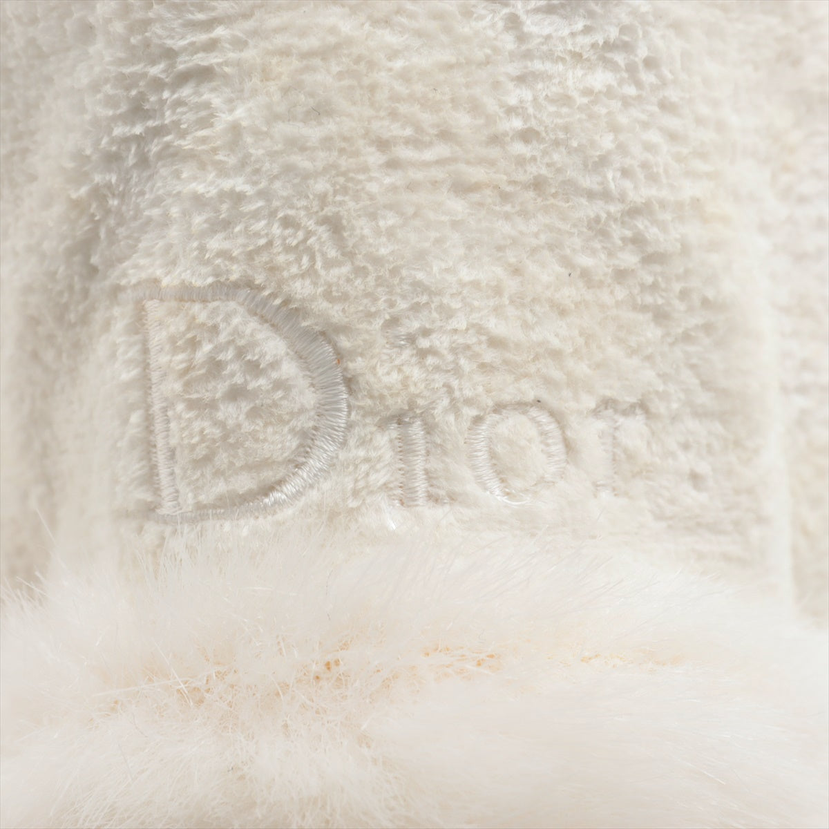 Christian Dior Fabric Sandal M  White Dove