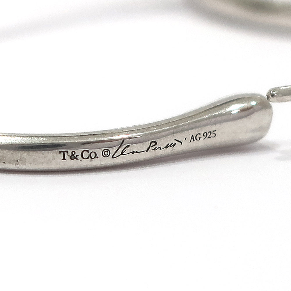 TIFFANY Tiffany Stud_Earrings Open Heart Hop  SV925 Silver Jewelry
