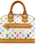Louis Vuitton 2004 White Monogram Multicolor Alma Handbag M92647
