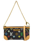 Louis Vuitton 2010 Multicolor Black Pochette Milla MM Handbag M60097