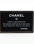 Chanel Coco Charm Leather x Stalls Round  Wallet Black Gold