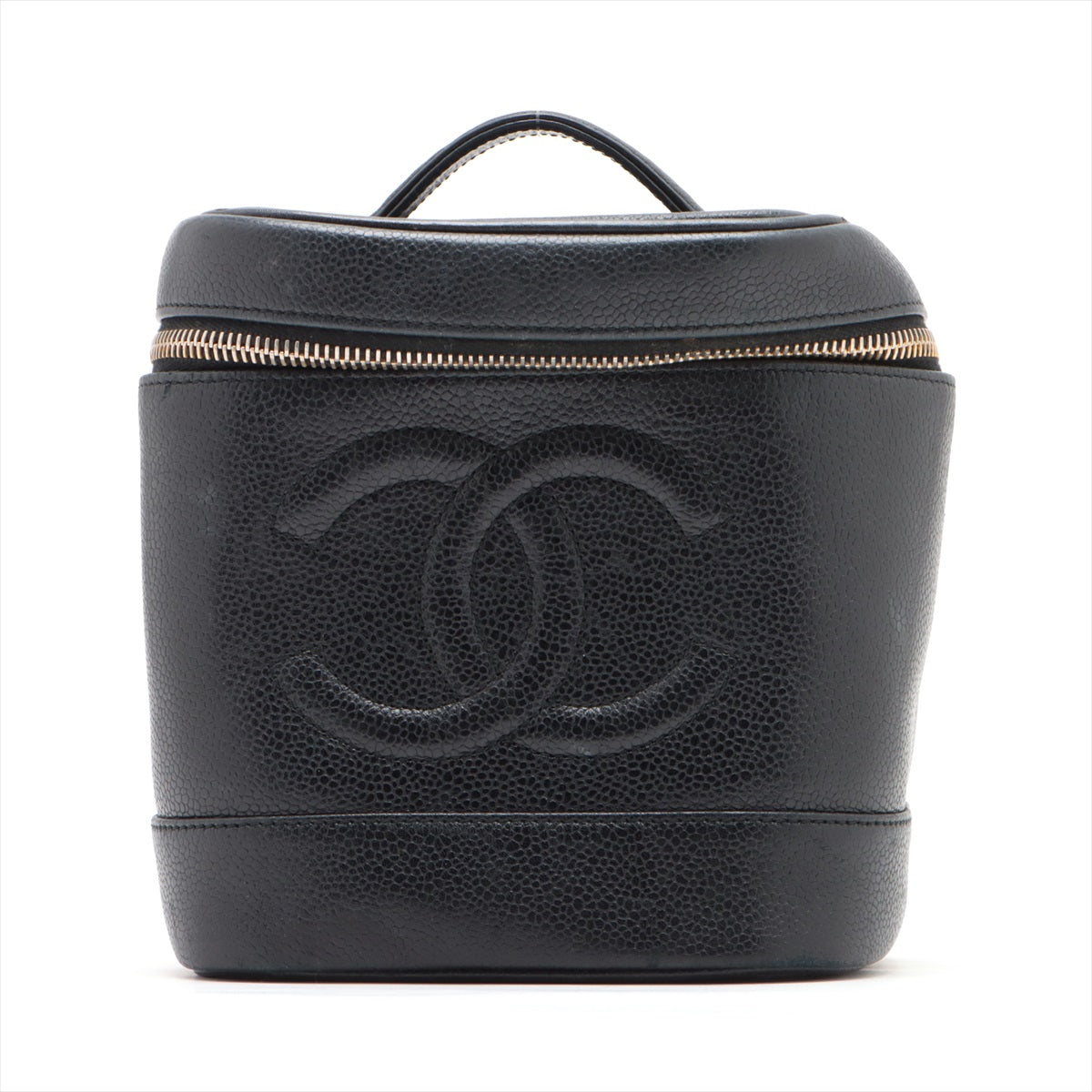 Chanel Coco Caviar S Vanity Bag Black G Gold  4th  Seal Closed