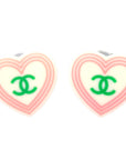 Chanel Earrings Clip-On White 04C