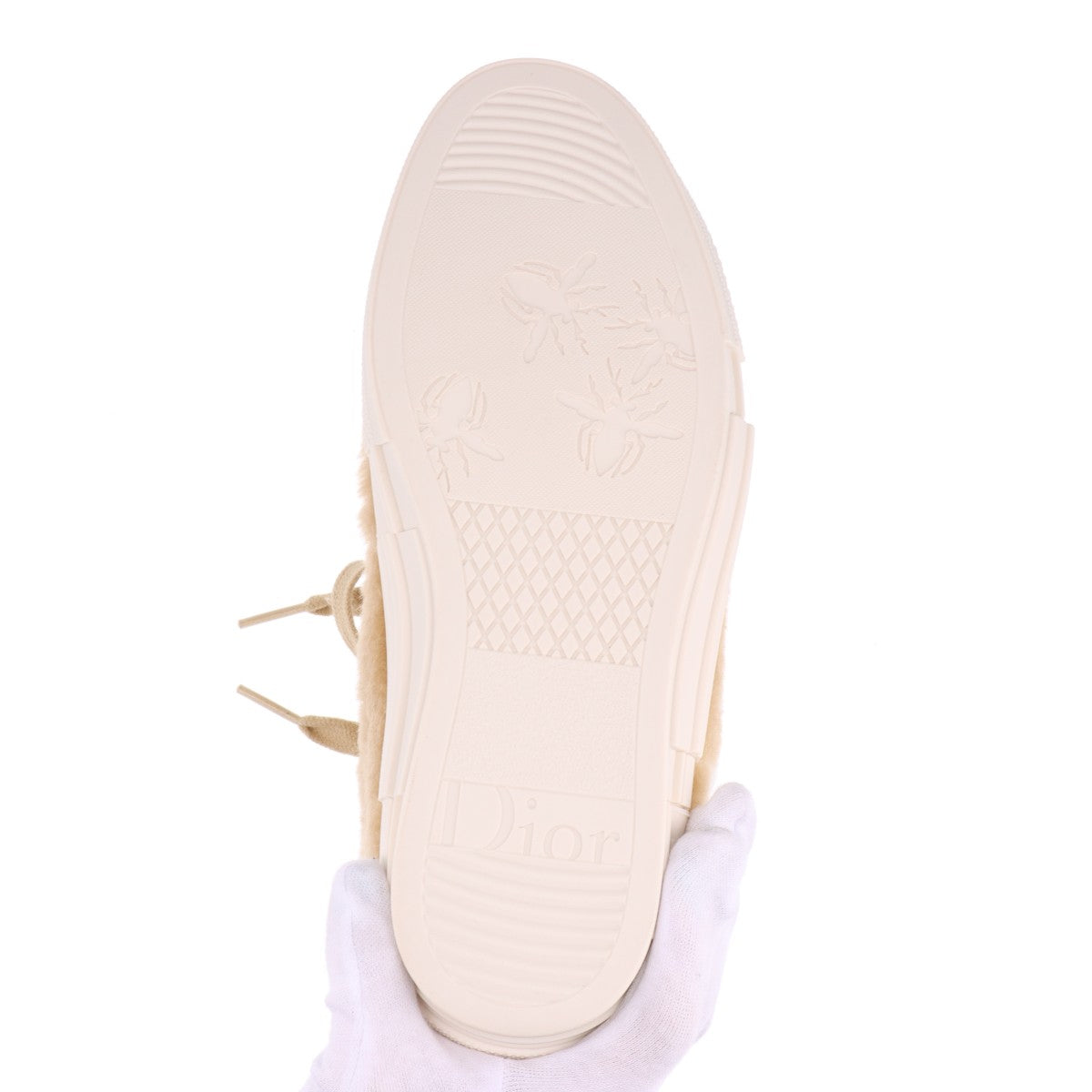 Dior  ERL Boar High Cut Sneaker EU37  Beige DC1022 Lovit Motif