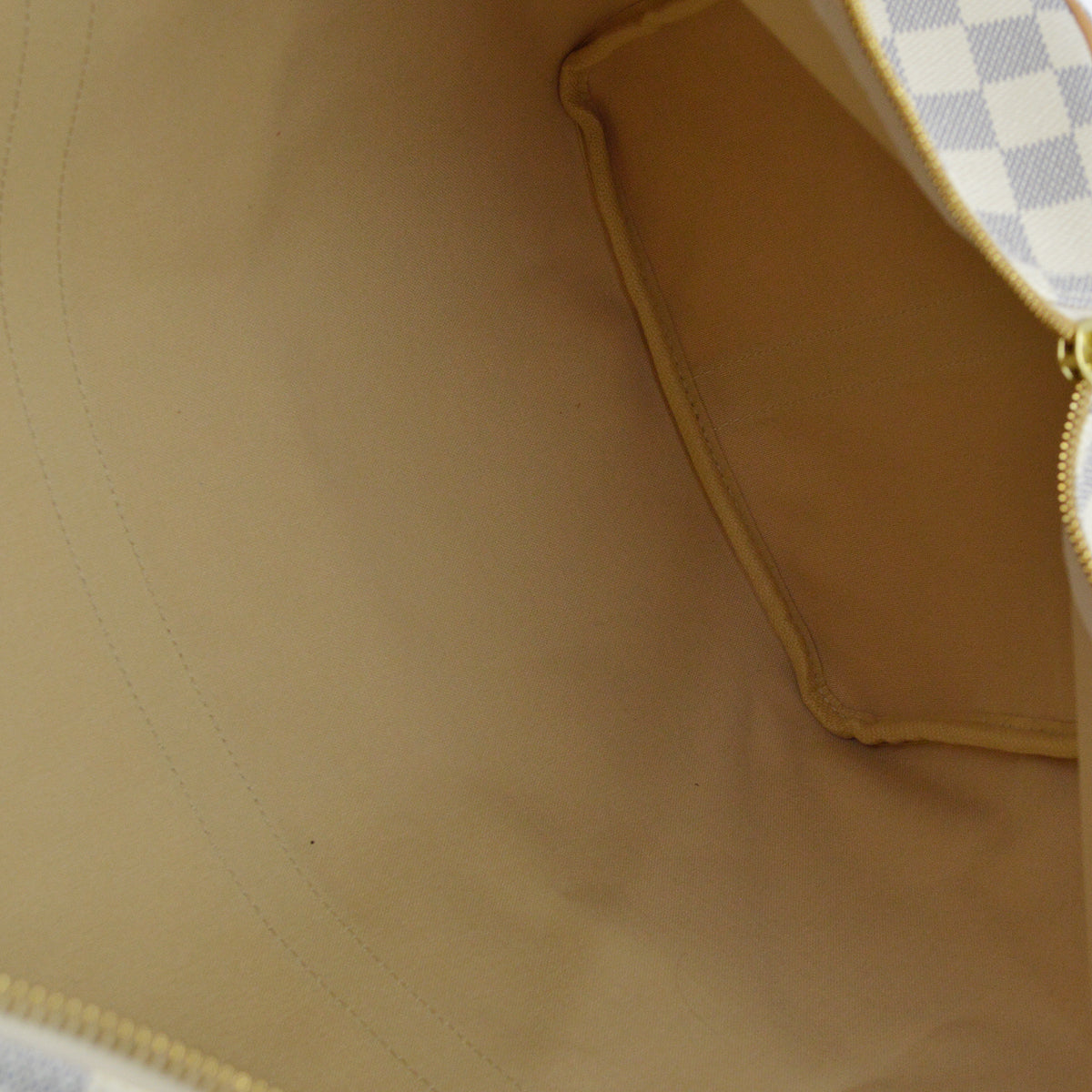 Louis Vuitton Damier Azur Keepall Bandouliere 55 Duffle Bag N41429