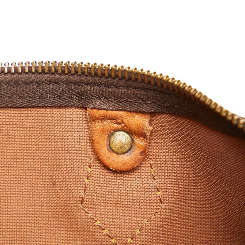 Louis Vuitton Monogram Speedy 30 Handbag M41526 Brown PVC Leather  Louis Vuitton