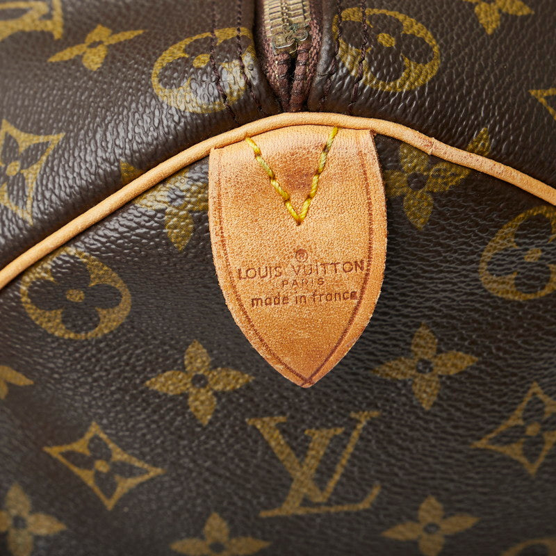 Louis Vuitton Monogram Keepall 50 Boston Bag M41426 Brown PVC Leather  Louis Vuitton