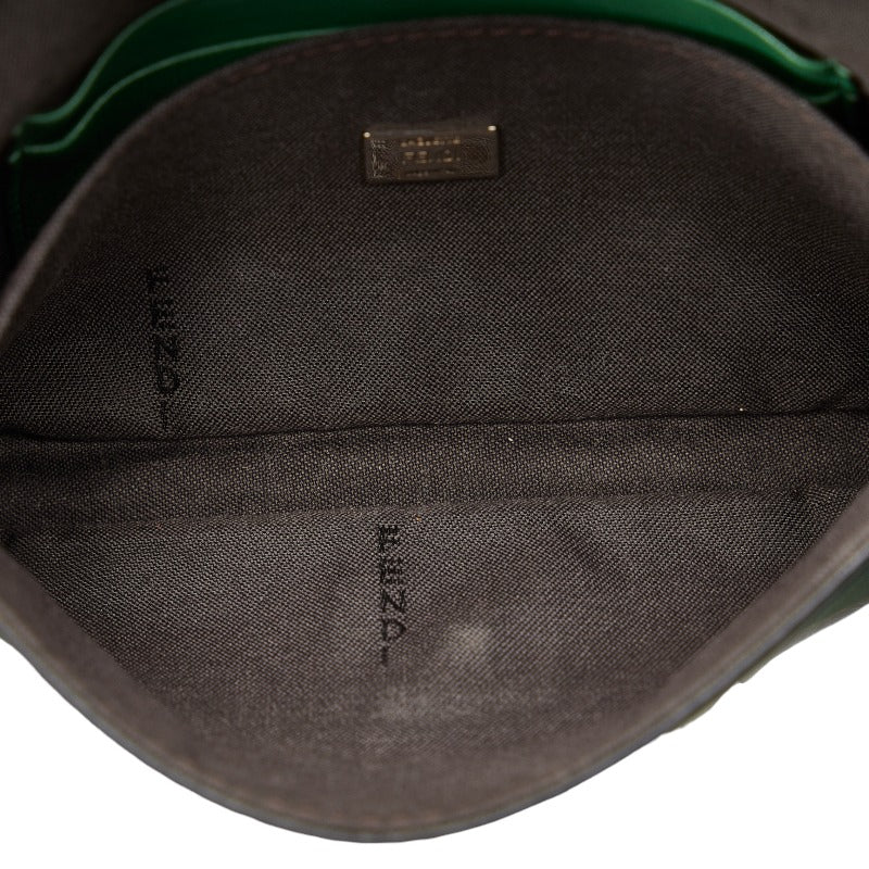 Fendi Micro Bucket Handbag Schoudertas 8M0354 Groen Leer