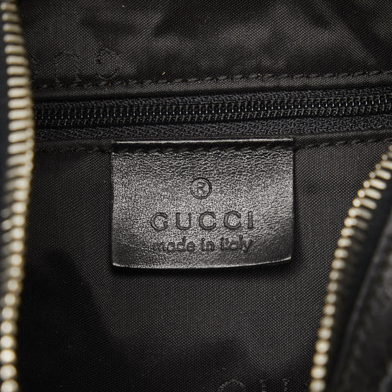 Gucci GG One schoudertas handtas 002 058 zwart canvas leer dames