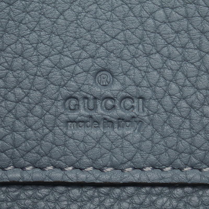 Gucci Jackie Diagonal Shoulder Bag 364435 Light Blue Leather Women&#39;s