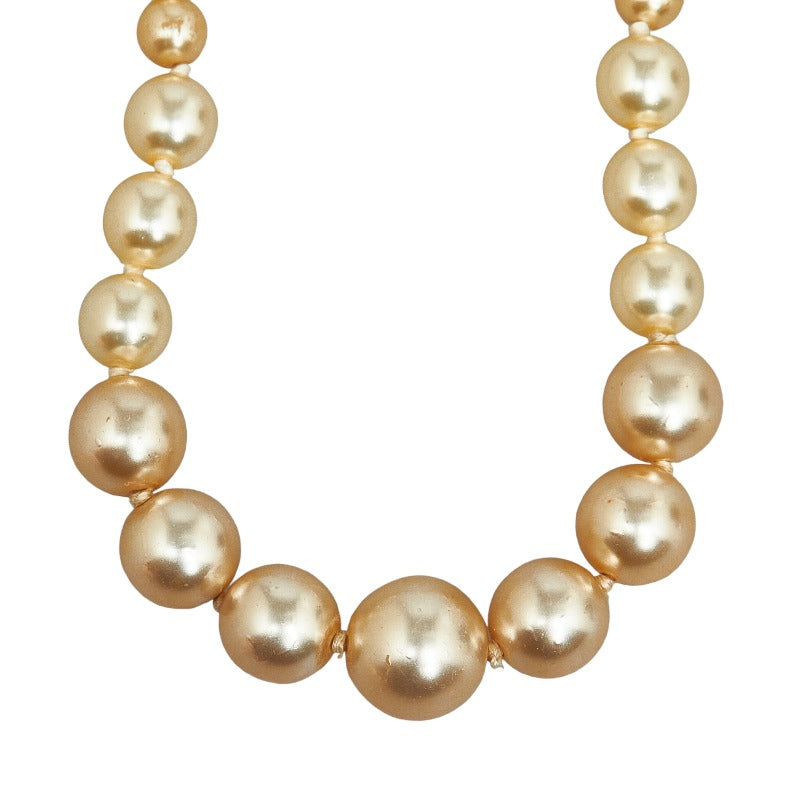 chanel necklace pearl long