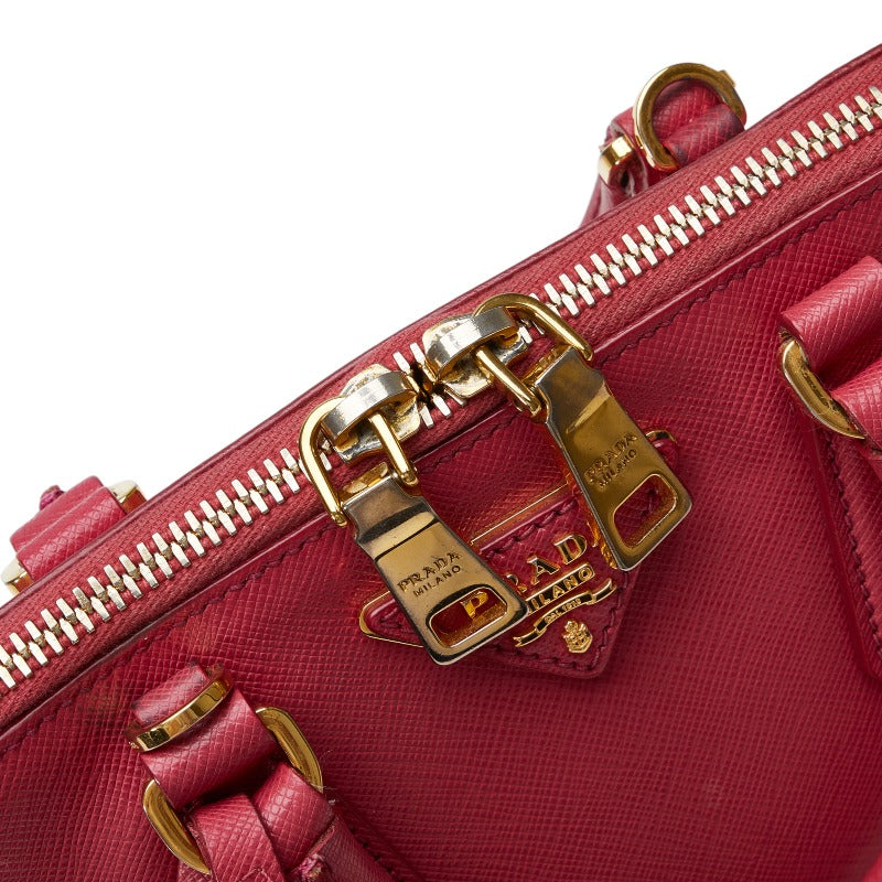 Prada Saffiano Handbag Shoulder Bag 2WAY BL0838 Pink Leather
