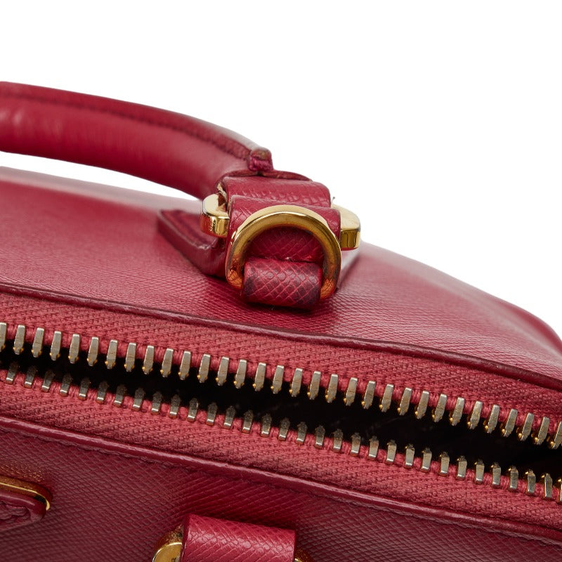 Prada Saffiano Handbag Shoulder Bag 2WAY BL0838 Pink Leather