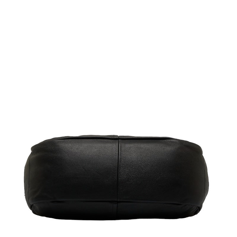 Prada Shoulder Bag Hobo Bag Black Leather