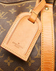 Louis Vuitton Monogram Keepall 55 Boston Bag M41424 Brown PVC Leather  Louis Vuitton