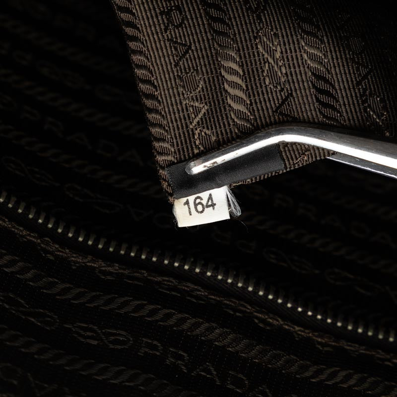 Prada Saffiano Business Bag Briefcase VR0078 Grey Leather Men's
